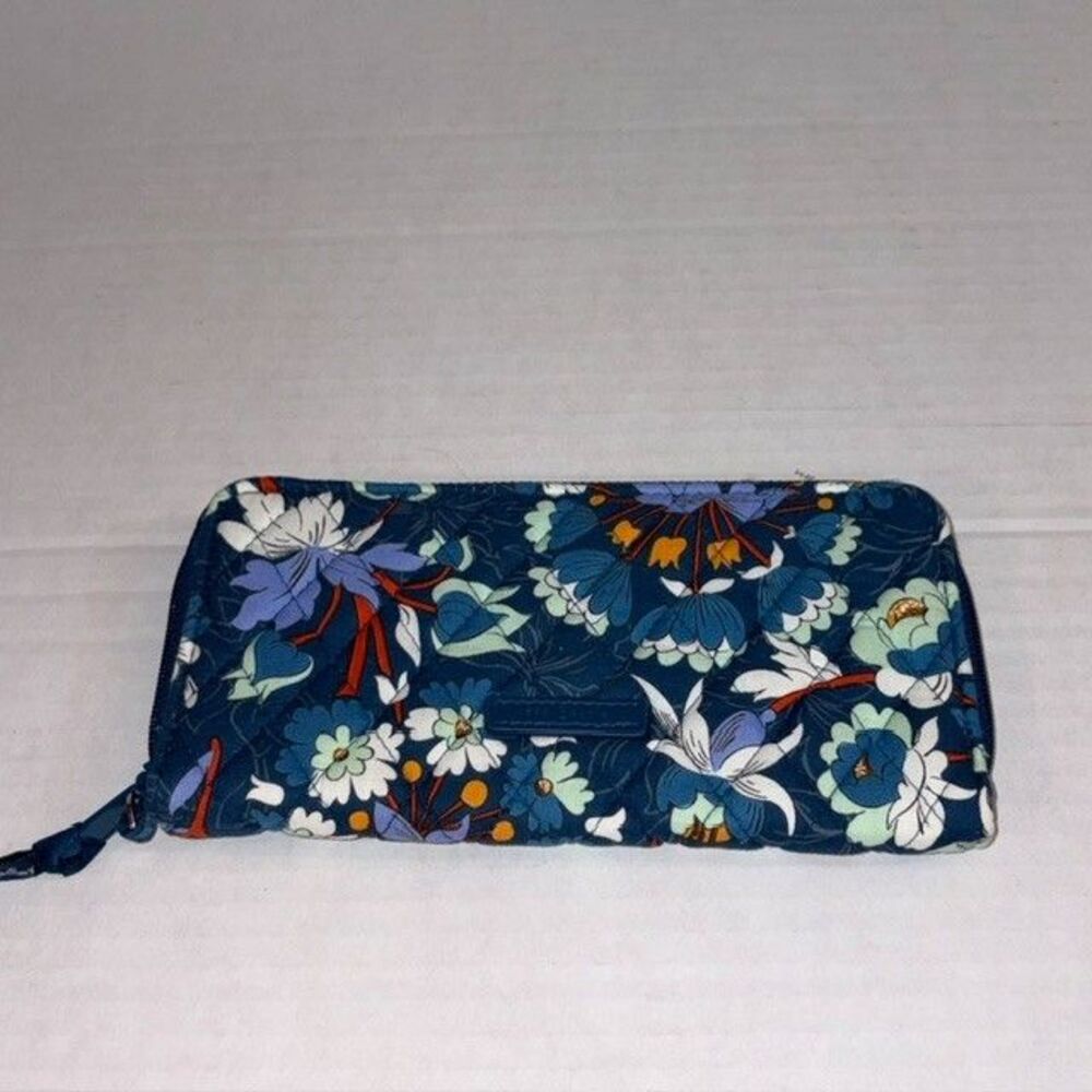 Vera Bradley Wristlet Wallet Accordion Floral Bursts No Wrist Strap